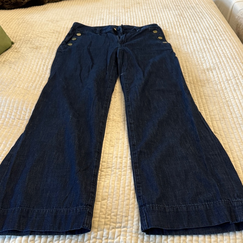 Tommy Hilfiger Dark Blue Flare Jeans - Picture 2 of 5